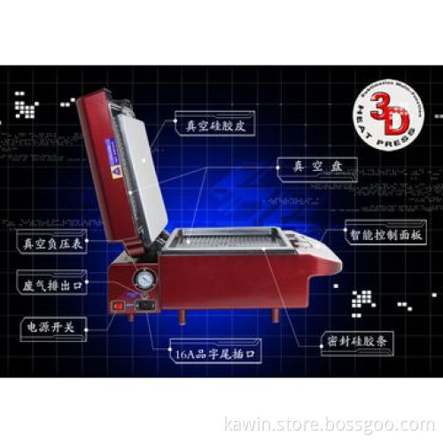 Hot sale newest design 3D sublimation vacuum machine, multifunction